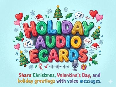 Holiday talking greeting card